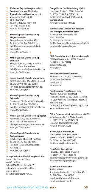 Alleinerziehende in Frankfurt, 2013 (pdf, 1.2 MB) - Frankfurt am Main