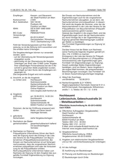 Amtsblatt Nr. 24/2013 S. 685 - 720 (pdf, 2.3 MB) - Frankfurt am Main