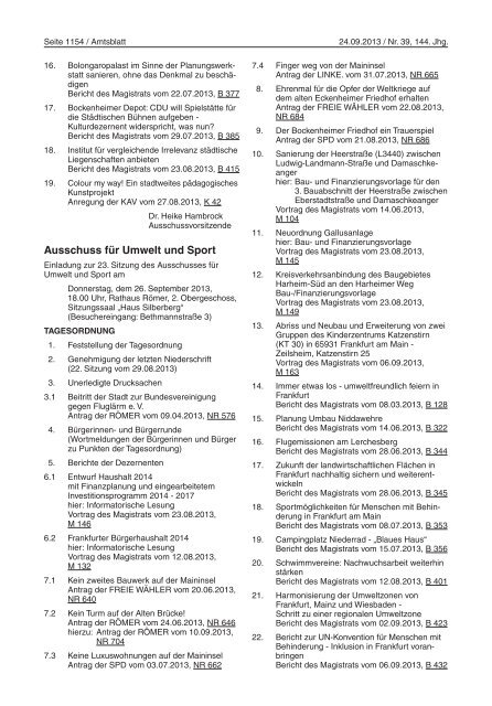 Amtsblatt Nr. 39/2013 S. 1153 - 1192 (pdf, 2.6 MB) - Frankfurt am Main