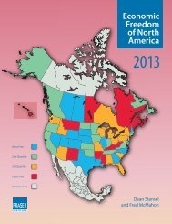 Economic Freedom of North America 2013 - Fraser Institute