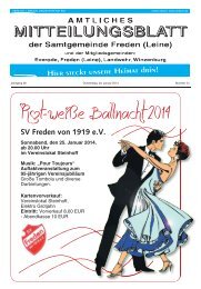 Rot-weiße Ballnacht 2014 - Samtgemeinde Freden