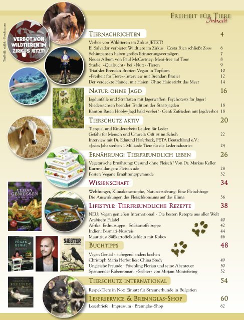 pdf-download Freiheit für Tiere 1/2014 - Magazin Freiheit für Tiere