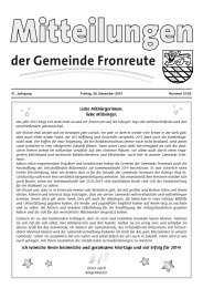 Mitteilungsblatt vom 20.12.2013 - Nummer 51_52 - Fronreute