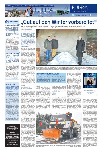 Stadtseiten - 3. Kalenderwoche - 14. Januar 2014 - in Fulda