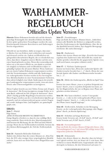 Warhammer- regelbuch - Games Workshop