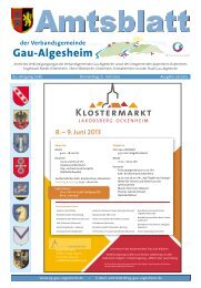 weiterlesen - Verbandsgemeinde Gau-Algesheim