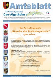 weiterlesen - Verbandsgemeinde Gau-Algesheim