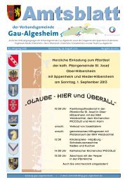 weiterlesen - Verbandsgemeinde Gau-Algesheim