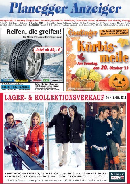 Gautinger / Planegger Anzeiger vom 09.10.2013