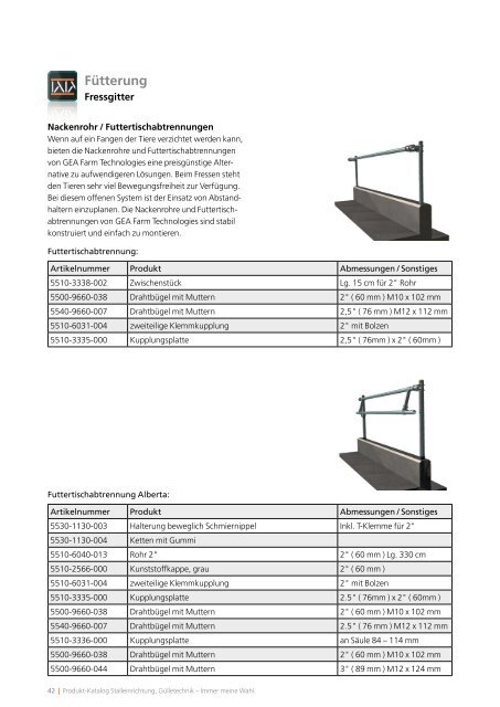 Produkt-Katalog Stalle... - GEA Farm Technologies