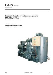 Grasso Schraubenverdichteraggregate SP1, SP2, SPDuo ...