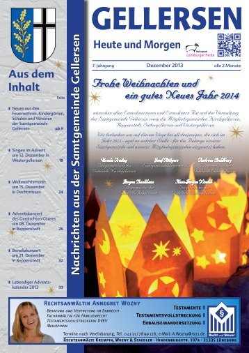 Mitteilungsblatt 12/2013 - Samtgemeinde Gellersen