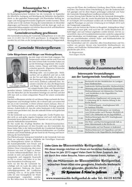 Mitteilungsblatt 12/2013 - Samtgemeinde Gellersen