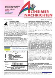 Information, Beratung und Auskunft - Gemeinde Altheim