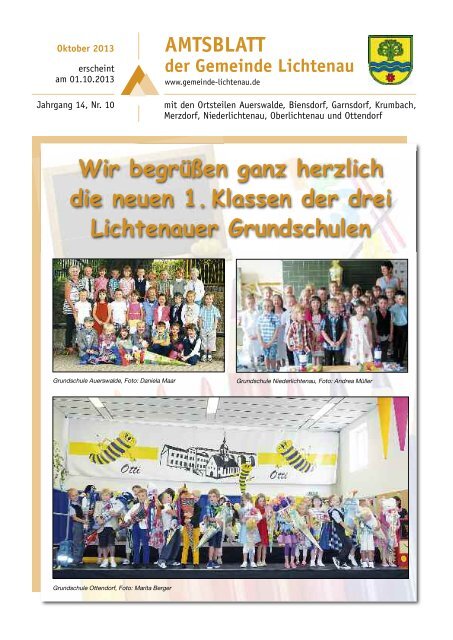Amtsblatt Lichtenau Oktober 2013 - Gemeinde Lichtenau