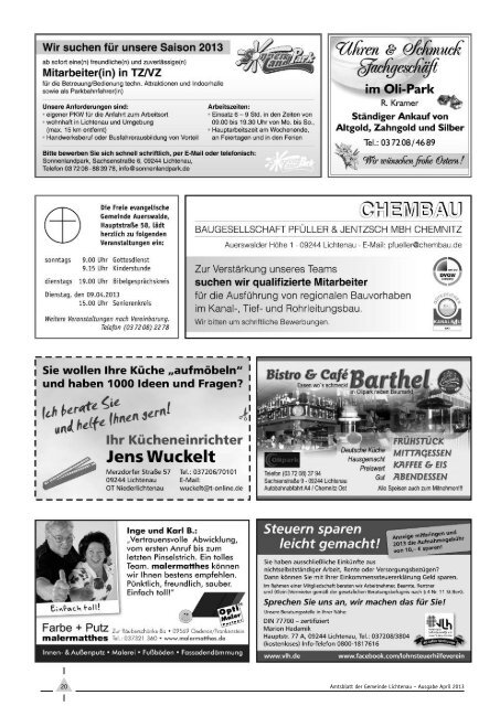 Amtsblatt herunterladen - Gemeinde Lichtenau