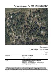 Bebauungsplan Nr. 136 „Conradshöhe“ - Gemeinde Schorfheide