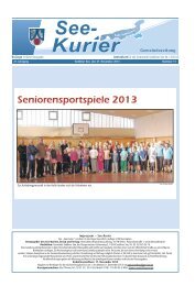 Ausgabe - Nr.11 vom 27. November 2013 - Gemeinde Seddiner See