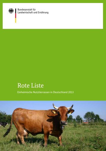 Rote Liste 2013 - Informationssystem Genetische Ressourcen