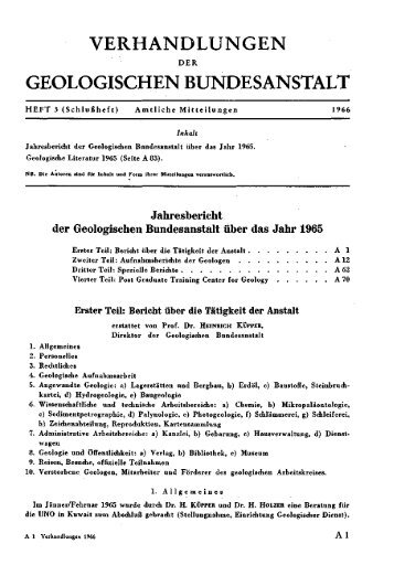 1965 - Geologische Bundesanstalt