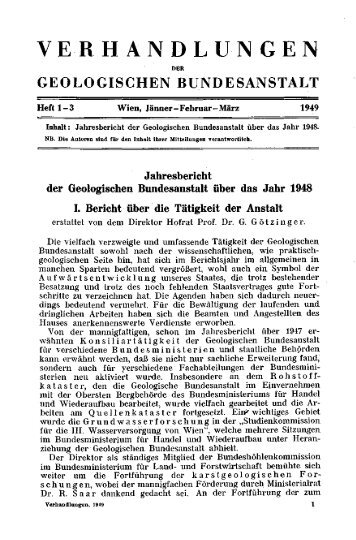 1948 - Geologische Bundesanstalt