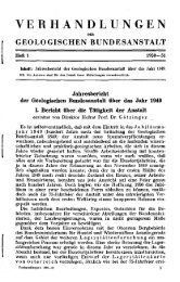 1949 - Geologische Bundesanstalt