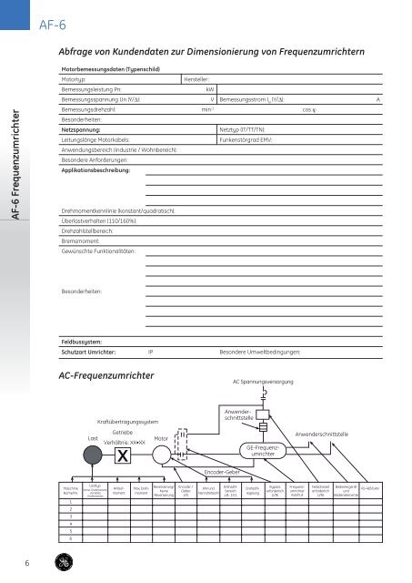 GE - AF-6 Frequenzumrichter - GE Power Controls