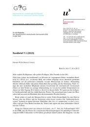 GiG-Rundbrief 7.1 (2013) - Institut für Germanistik