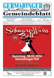 Schwarz-Weiss Ball - Gemeinde Germaringen