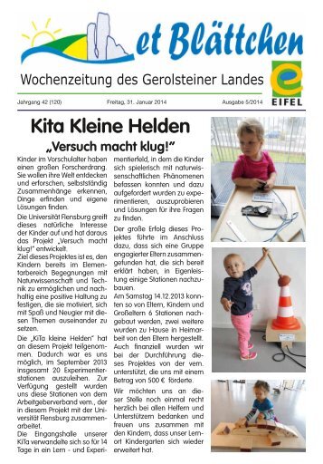 Mitteilungsblatt "et Blättchen" (PDF) - Verbandsgemeinde Gerolstein