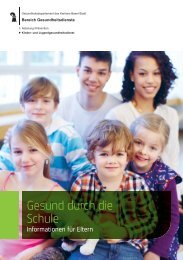 Gesund durch die Schule (PDF) - Gesundheit.bs.ch