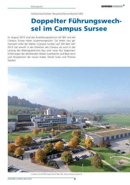 Unternehmensführung - Gewerbeverband des Kantons Luzern