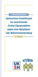 Hydrocortison-Ersatztherapie bei unzureichender Cortisol ...