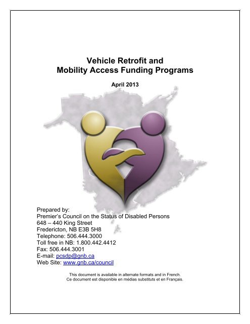 Vehicle Retrofit and Mobility Access Funding Programs