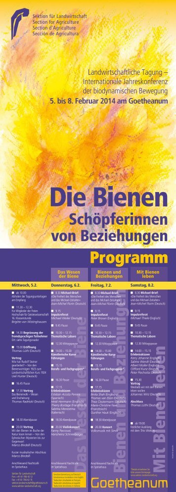 The Bees, Creators of Relationships - Goetheanum