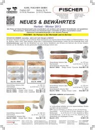 NEUES & BEWÄHRTES - Karl Fischer GmbH