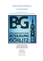 Grundlagenpapier zur Bürgerschaftlichen Beteiligung - Görlitz