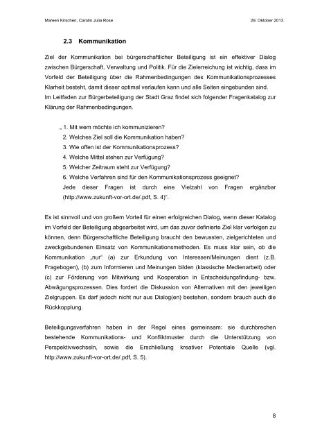 Grundlagenpapier zur Bürgerschaftlichen Beteiligung - Görlitz