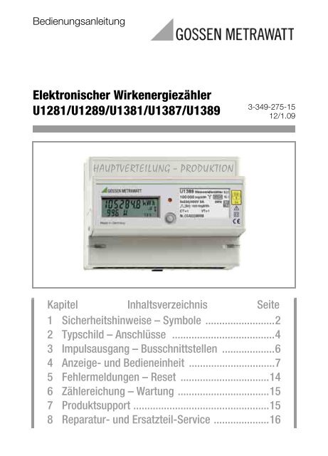 Bedienungsanleitung - GMC-I Messtechnik GmbH