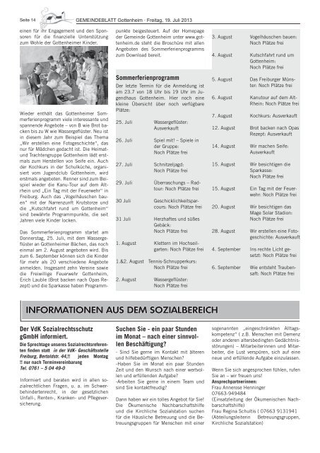 Gemeindeblatt - Gottenheim