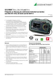 Datenblatt (pdf 340 kB) - GMC-I Messtechnik GmbH