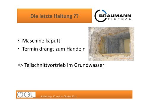 Praxisbericht zu den Microtunneling-Vortrieben beim Projekt ...