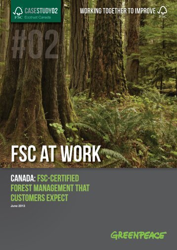 fsc-certified forest management that customers expect - Greenpeace