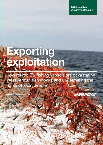 "Exporting Exploitation" - "Export der Ausbeutung ... - Greenpeace