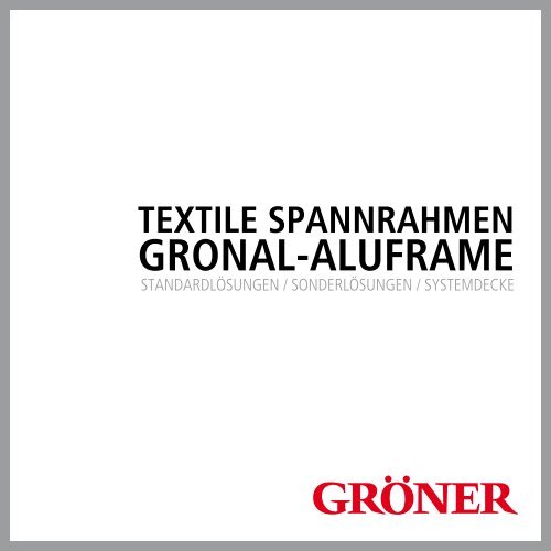 GRONAL-ALUFRAME - Karl Gröner GmbH