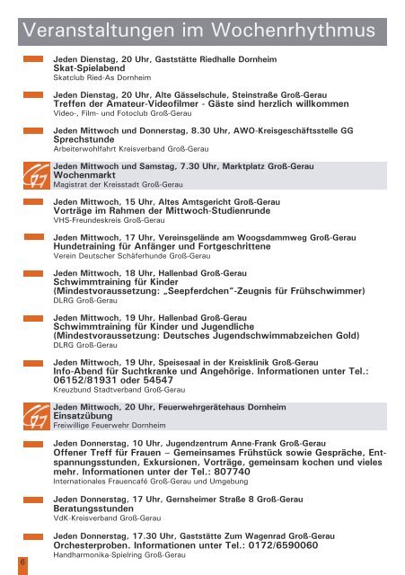 aktuellen Veranstaltungskalender als PDF - Groß-Gerau