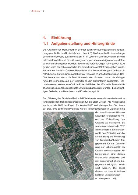 Integrierten Handlungskonzept Ortsmitte Reckenfeld - Stadt Greven