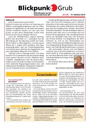 Ausgabe Oktober 2013 - Gemeinde Grub