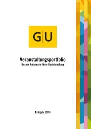 Autoren-Veranstaltungsportfolio des GRÄFE UND UNZER VERLAGS