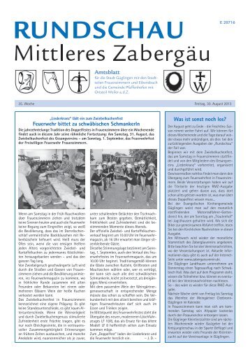 Ausgabe 30.08.2013 - Güglingen